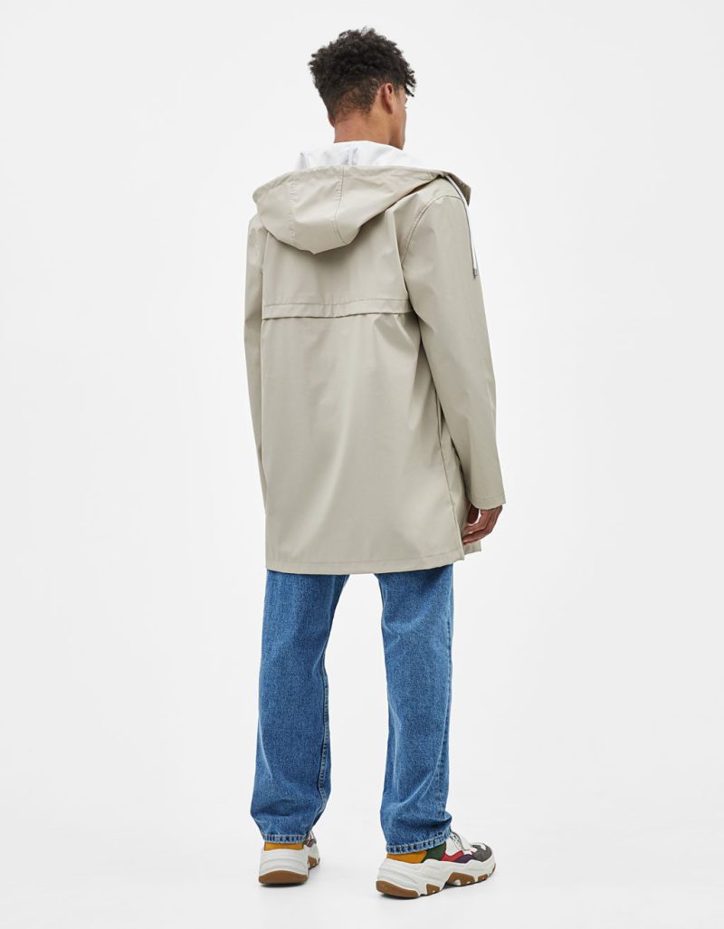 Raincoat with slogan print 2