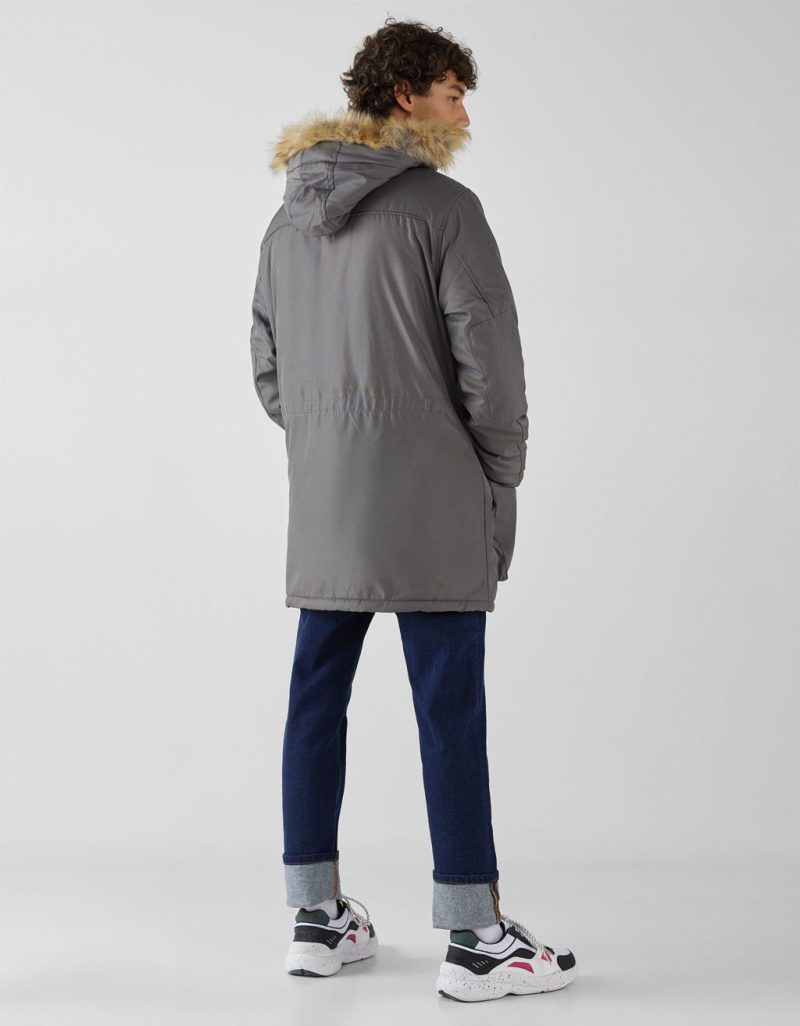Parka with hood 3